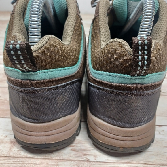 Northside Waterproof Hiking Shoes Trail Boots Brown Tan Aqua Women's Size 7 - Picture 4 of 11